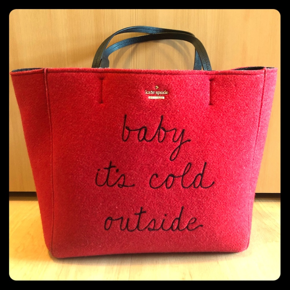 ¡¡RARE!! Kate Spade ‘Baby It’s Cold Outside’ Tote